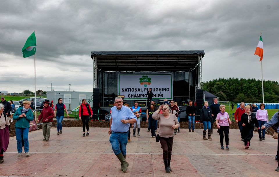 Enjoying day two of the National Ploughing Championships in Screggan, Tullamore, Co. Offaly. Pic: Mark Condren