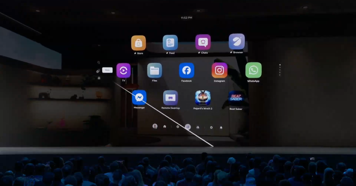 Meta is working on a new “spatial” UI for VR.
