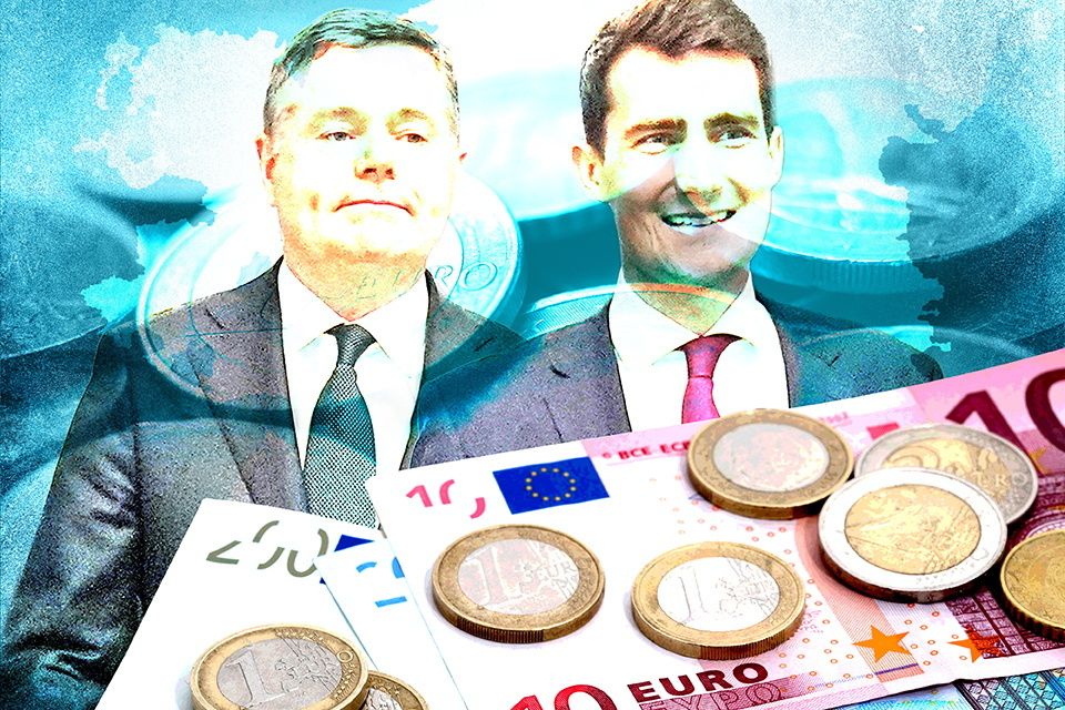 Budget 2026. Finance Minister Paschal Donohoe and Public Expenditure Minister Jack Chambers.