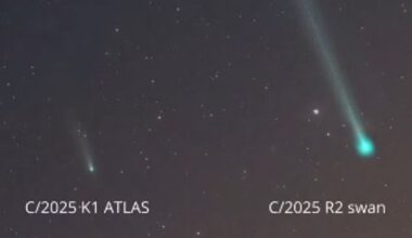 Cosmic sprint: Two comets from different worlds appear side by side