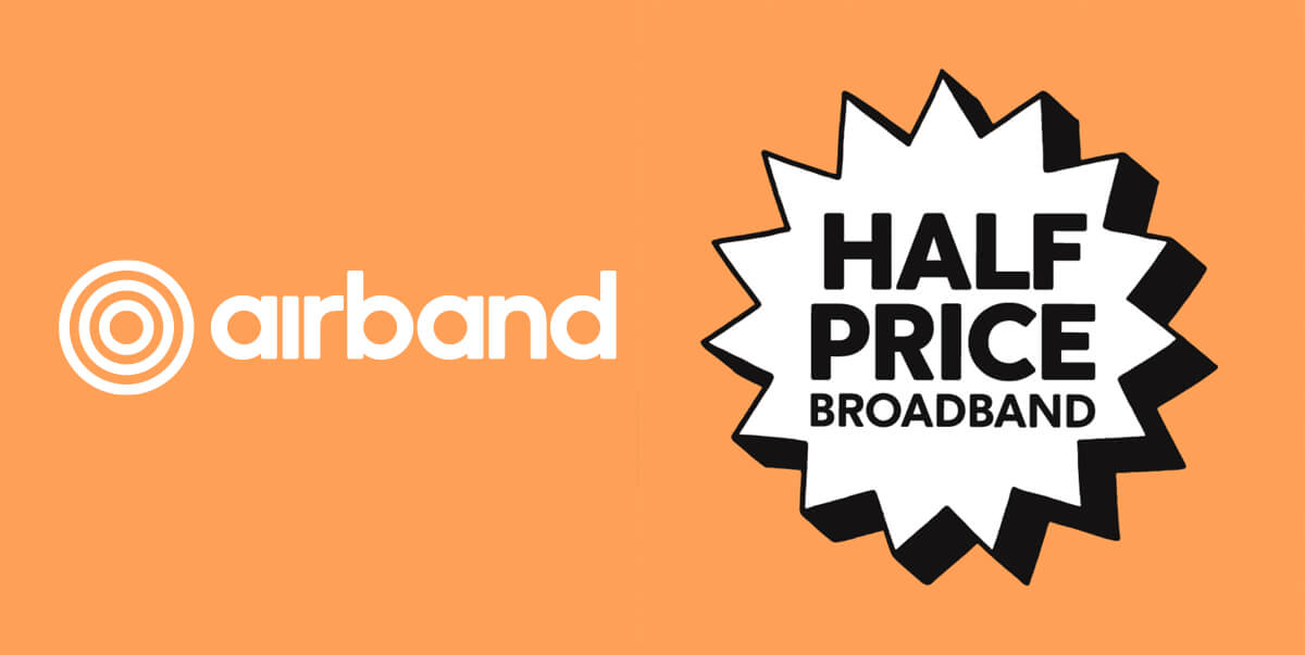 Image of Airband Fibre 600 broadband now half price just £24 a month
