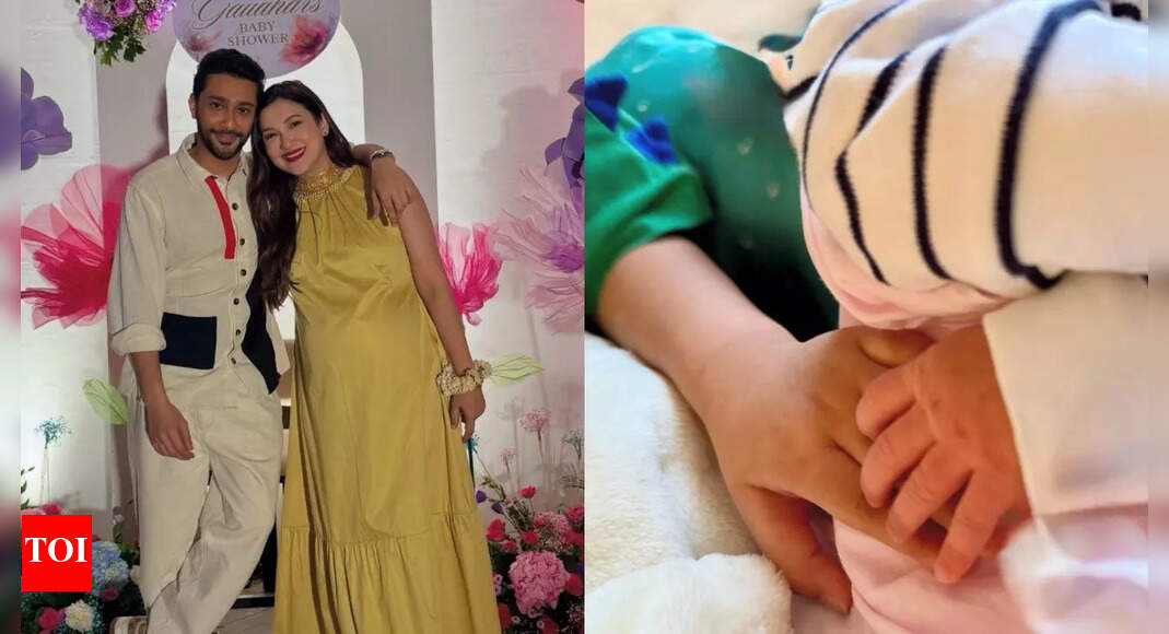 Gauahar Khan and Zaid Darbar reveal the name of their newborn son; say, “Zehaan introduces his little brother” |