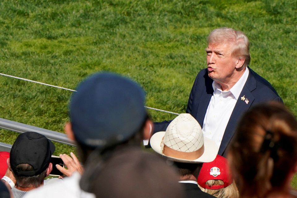 US president Donald Trump, pictured at the US Open, has announced new tariffs. Photo: Reuters/Elizabeth Frantz
