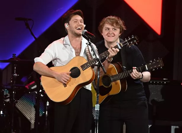 Niall Horan and Lewis Capaldi perform together at Kiss FM's Jingle Ball