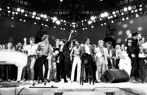 The Boomtown Rats joined the likes of Bono, George Michael, Sting and David Bowie on stage at Wembley Stadium during Live Aid