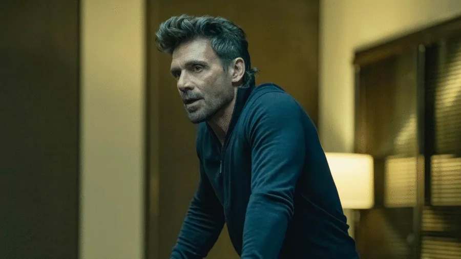<a class="link " href="https://www.giantfreakinrobot.com/topic/frank-grillo" rel="nofollow noopener" target="_blank" data-ylk="slk:Frank Grillo;elm:context_link;itc:0;sec:content-canvas">Frank Grillo</a> in <em>Peacemaker</em>