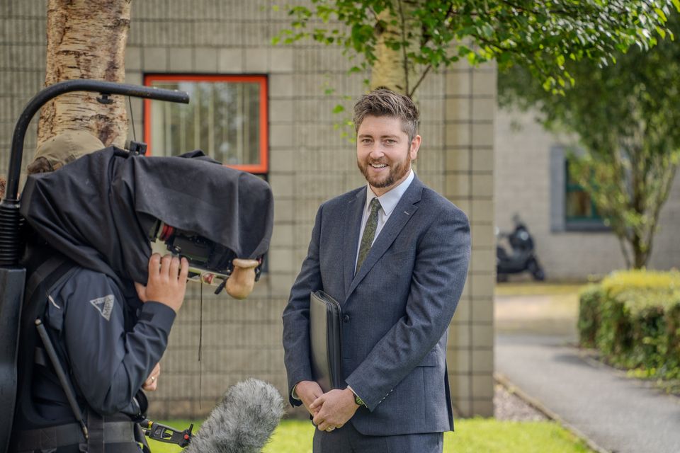 Gareth Sheridan at Kerry County Council on Monday. Photo: Mark O'Sullivan