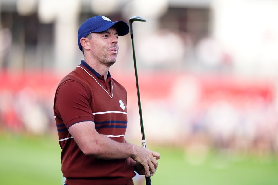 Rory McIlroy was subjected to heckling throughout the second day at the Ryder Cup (Mike Egerton/PA)