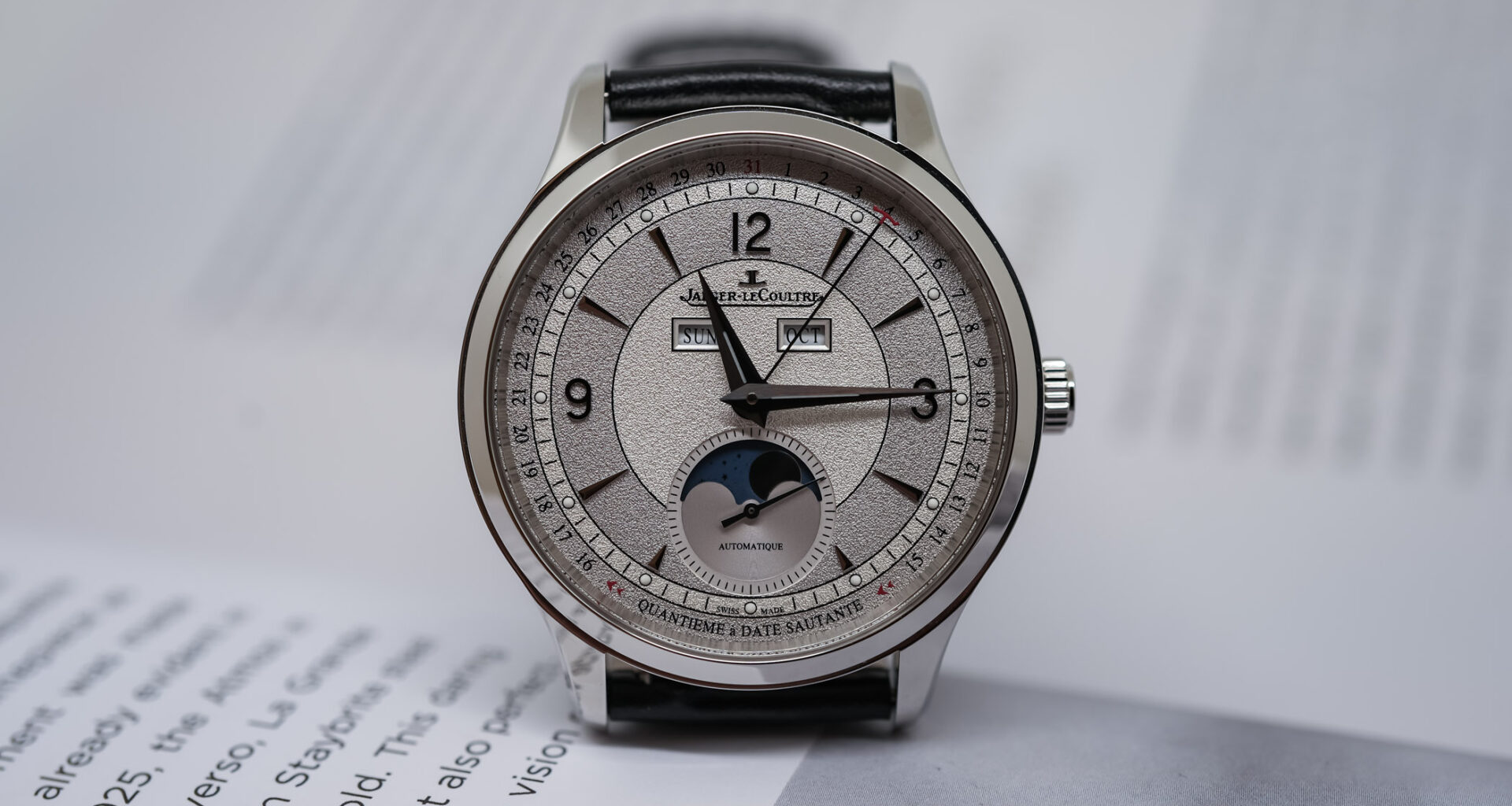 The New Jaeger-LeCoultre Master Control Calendar with Grained Sector Dial