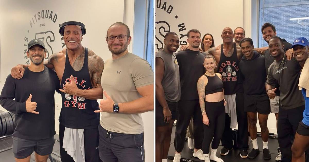 Dwayne Johnson worked out at Toronto gym and staff were starstruck