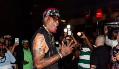 Dennis Rodman Pulled Up to New York Fashion Week for the Luar Show
