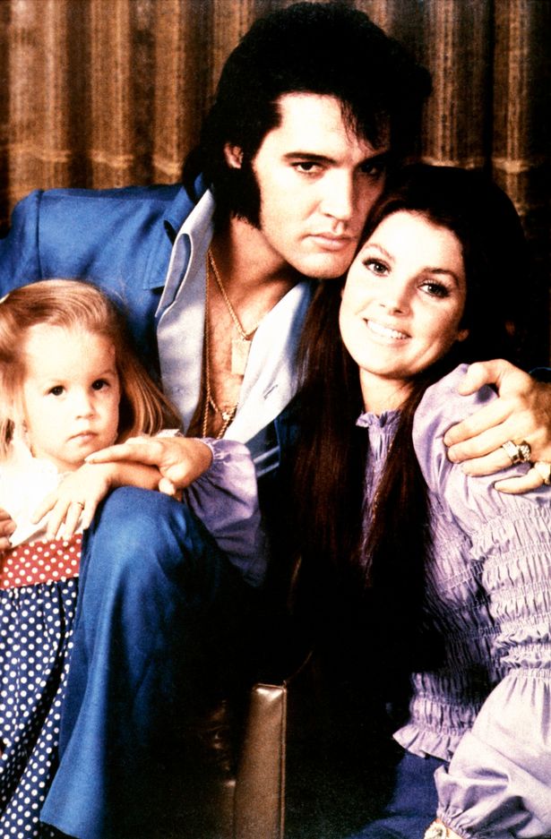 Elvis, Priscilla and Lisa Marie Presley