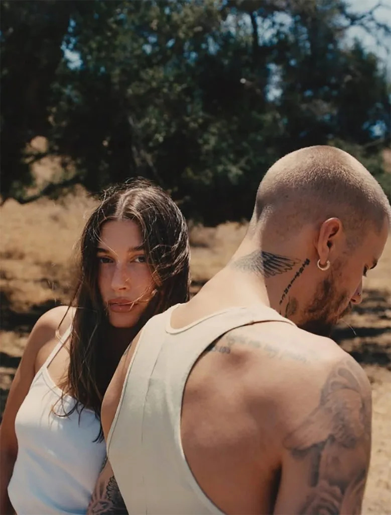 In the new album he sang about his love for wife Hailey Bieber. haileybieber/Instagram