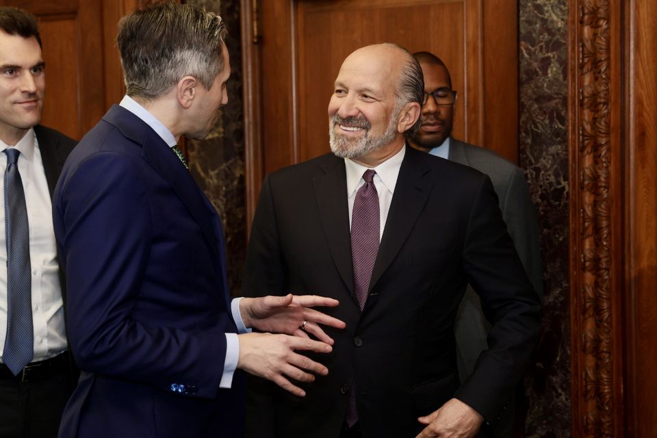 Tánaiste Simon Harris has met with United States Secretary of Commerce Howard Lutnick in Washington DC. Credit Phil Behan / DFAT