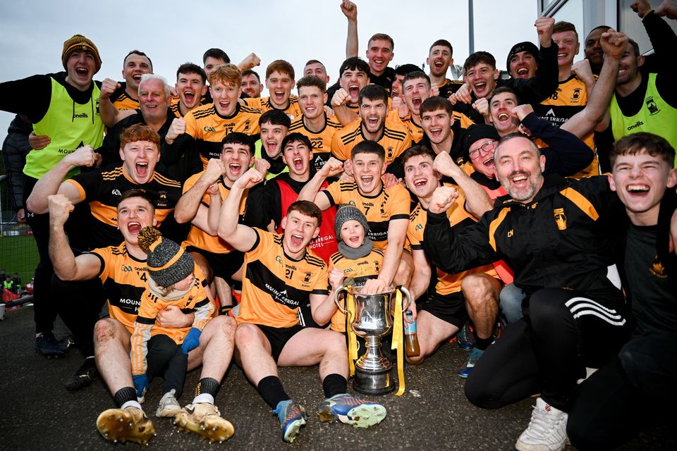 St Eunan's celebrate after winning the Donegal County Senior Club Football Championship final last year. Photo: Ramsey Cardy/Sportsfile