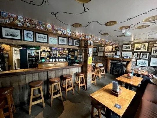 An interior photo of The South Pole Inn.