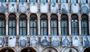 Venice installation celebrates migrants with 100 large-scale portraits - The Art Newspaper