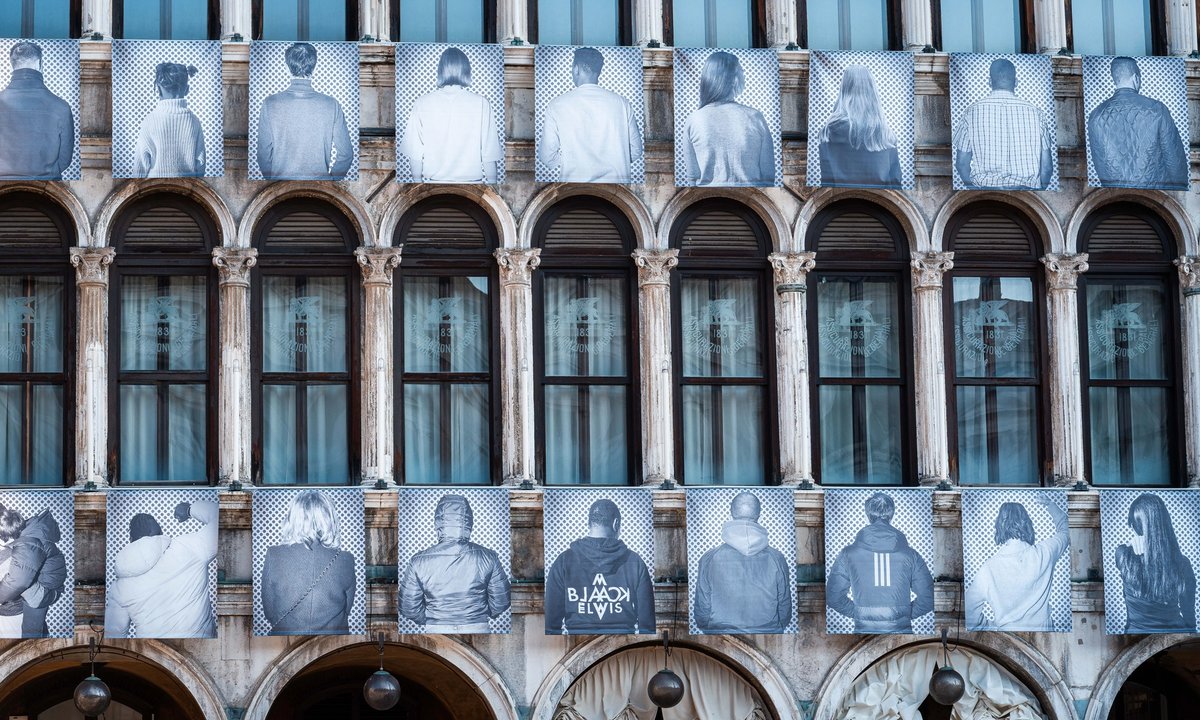 Venice installation celebrates migrants with 100 large-scale portraits - The Art Newspaper