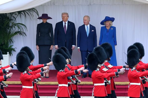The Trumps with the King and Queen at Windsor Castle