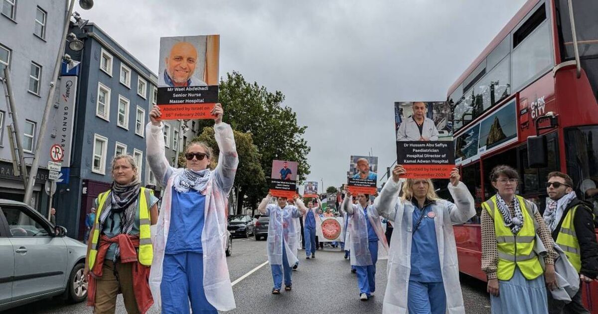 Healthcare workers join 99th Cork city march for people of Gaza