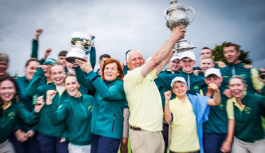Douglas Golf Club create AIG history on home soil by winning the men's and women's title
