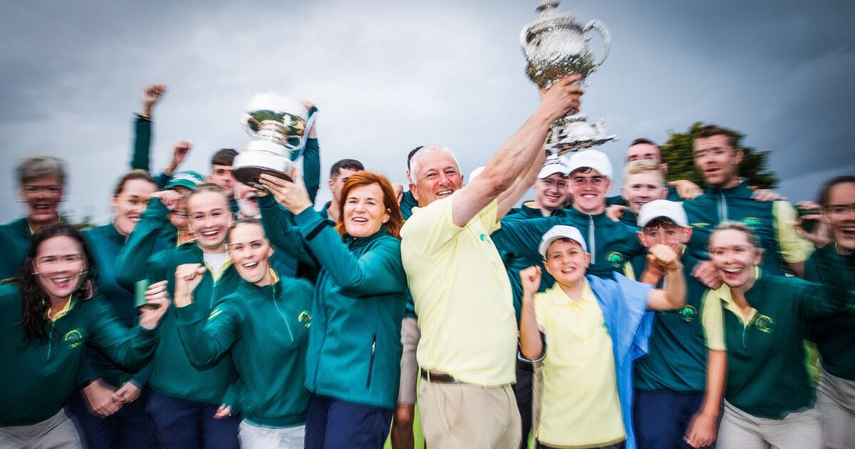 Douglas Golf Club create AIG history on home soil by winning the men's and women's title