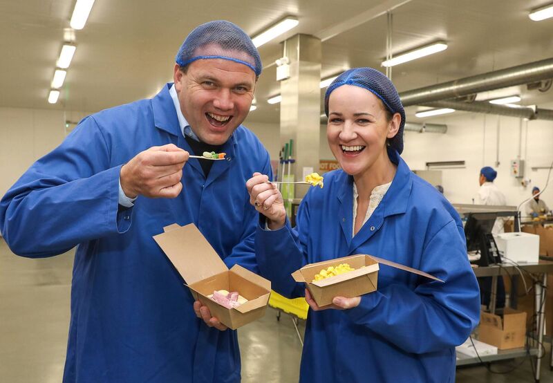 OCTOBER 2023: Ray Nangle and Ger Killian, CEO and managing director respectively of primary school lunch provider The Lunch Bag announcing a €7.5m expansion of its facility at Nenagh, Co Tipperary. Picture: Odhran Ducie OCTOBER 2023: Ray Nangle and Ger Killian, CEO and managing director respectively of primary school lunch provider The Lunch Bag announcing a €7.5m expansion of its facility at Nenagh, Co Tipperary. Picture: Odhran Ducie