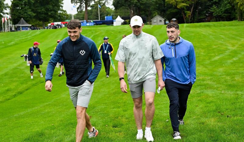David Clifford, left, Ronan Maher and Paudie Clifford. Photo by Ramsey Cardy/Sportsfile