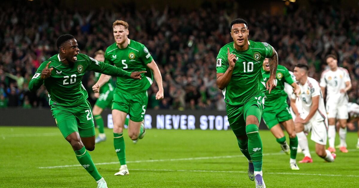 Ireland battle from two goals down against 10-man Hungary in World Cup qualification opener
