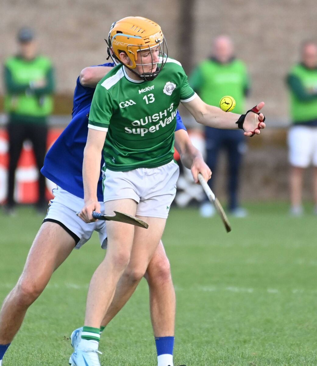 Ballincollig's Daithí Murphy grabs the sliotar ahead of St Finbarr's Liam O'Regan. Picture: Eddie O'Hare Ballincollig's Daithí Murphy grabs the sliotar ahead of St Finbarr's Liam O'Regan. Picture: Eddie O'Hare