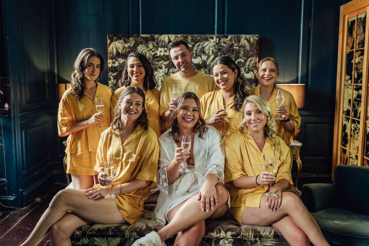 Emily Stolberg with Ashley Stolberg, Jillian Stolberg, Carlye Nealon, Barry Kavanagh, Bonnie Katz, Daniela Olano, Maya Siman and Clara Madroszkiewicz. 