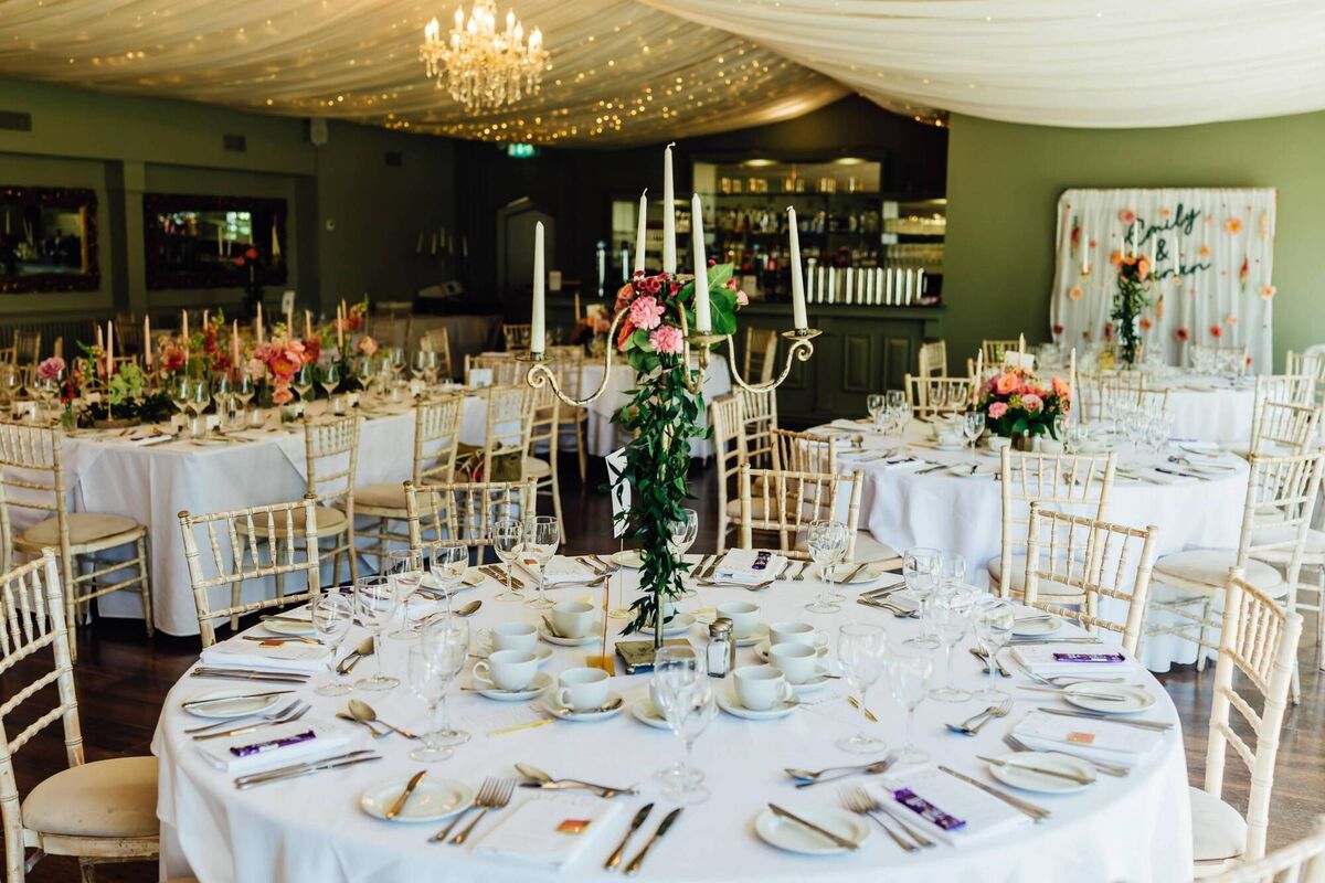 The reception at the wedding of Emily Stolberg and Ciarán Courtney at Bellinter House Hotel & Spa. Pictures: Gareth McGaughey 