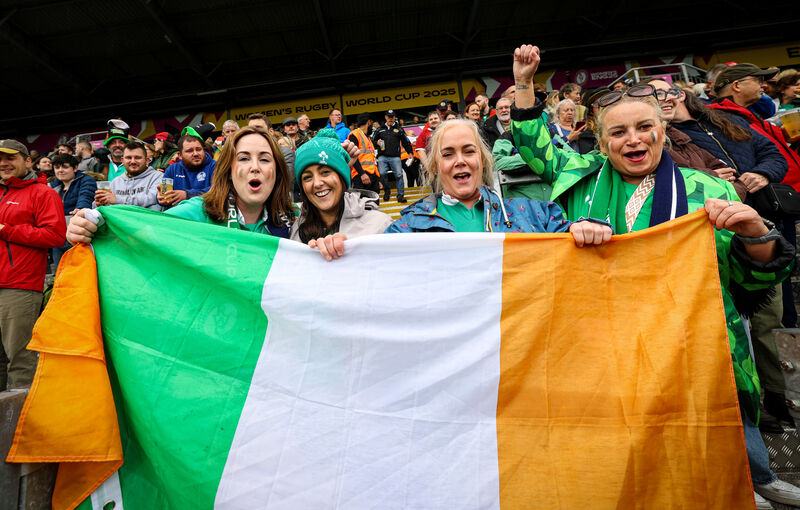 Ireland fans ahead of the match. Pic: ©INPHO/Ben Brady.