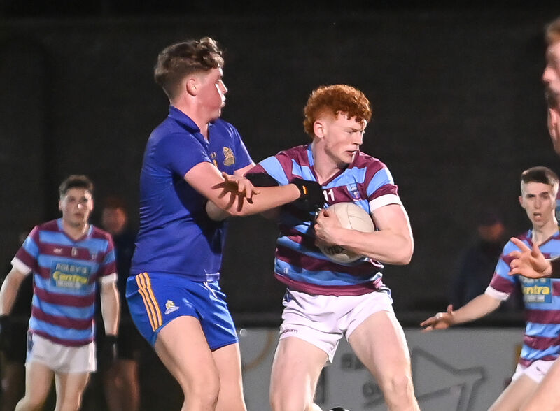  Ibane Gaels' Luke Murphy in a tussle with St Finbarr's Dan O'Keeffe during their Premier 2 MFC clash at the Mardyke. Picture: David Keane.
