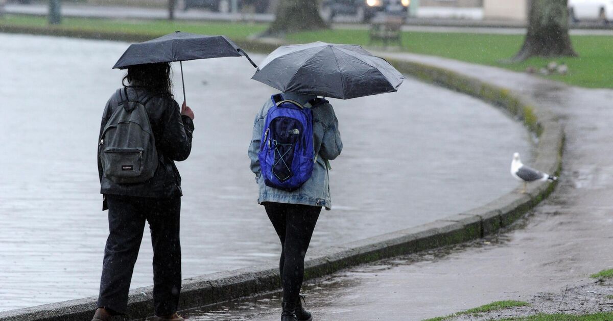 Met Éireann issues status yellow warnings with heavy rain due