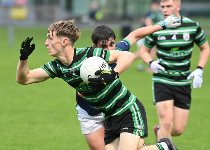Douglas' Liam Kelleher goes past Glanmire's Billy O'Mahony. Picture: Eddie O'Hare