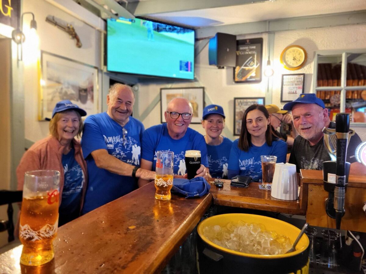 A well-earned pint in Roddy's Bar