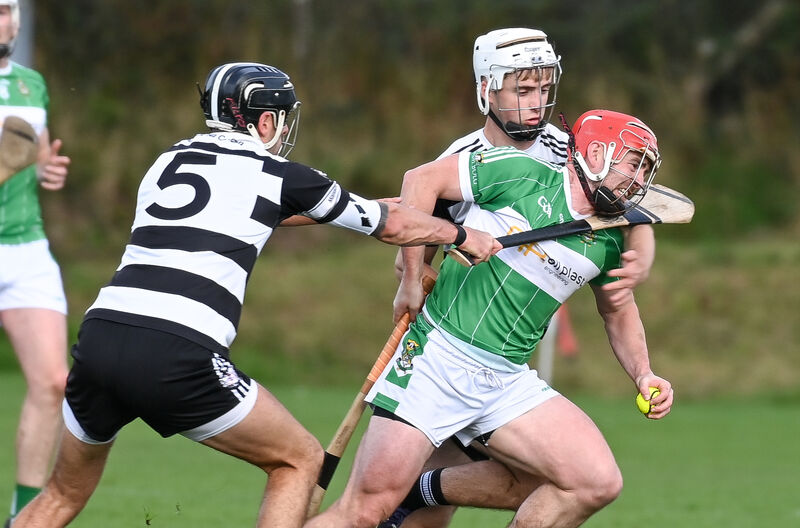 Aghabullogue's John Corkery is tackled by Midleton's Cillian Burke. Picture: David Keane.  Aghabullogue's John Corkery is tackled by Midleton's Cillian Burke. Picture: David Keane.