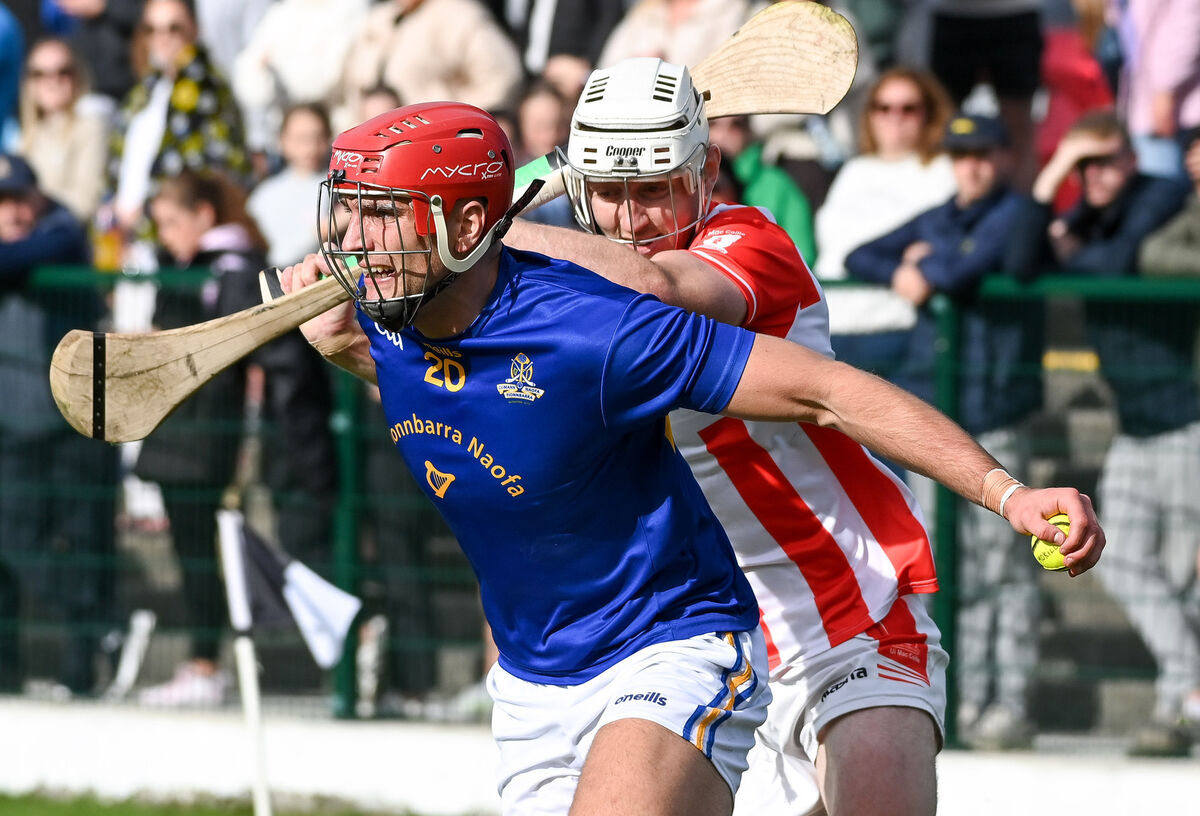 St Finbarr's Brian Hayes tries to get away from Imokilly's Ciaran O'Brien during their Premier SHC quarter-final at Midleton. Picture: David Keane.  St Finbarr's Brian Hayes tries to get away from Imokilly's Ciaran O'Brien during their Premier SHC quarter-final at Midleton. Picture: David Keane.