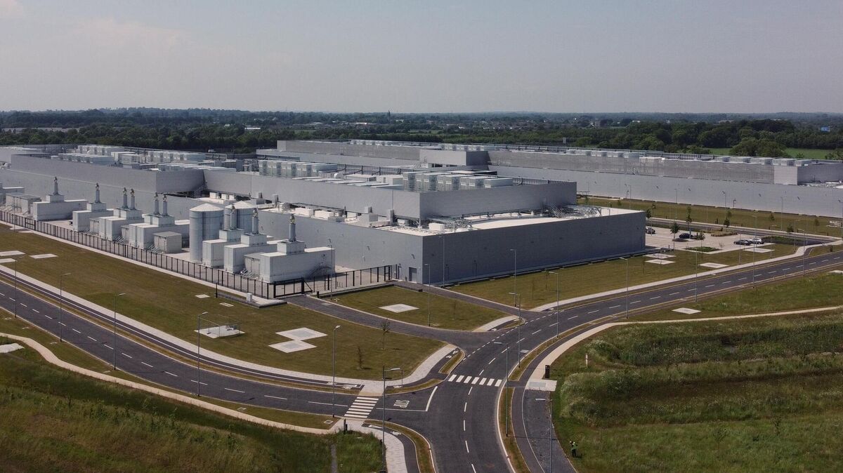 Meta's data centre in Clonee, Co Meath. Ireland’s overall share of energy coming from renewable sources in 2023 was the fourth worst in the EU. Picture: Niall Carson/PA