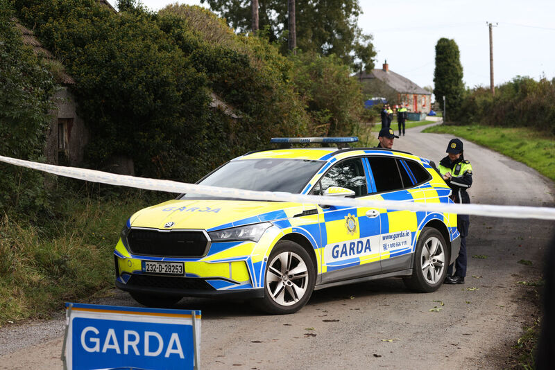 Gardai at the scene in Tallanstown, Co. Louth. Picture: Peter Morrison/PA Wire