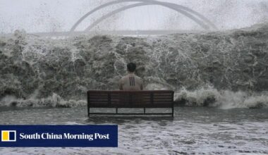 Post photographer hopes viral Ragasa man-on-bench image warns against danger