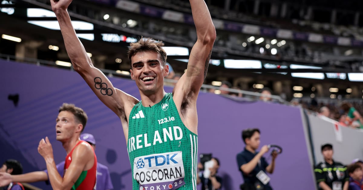 ‘I’m absolutely chuffed’ - Andrew Coscoran makes 1,500m final at World Championships – The Irish Times