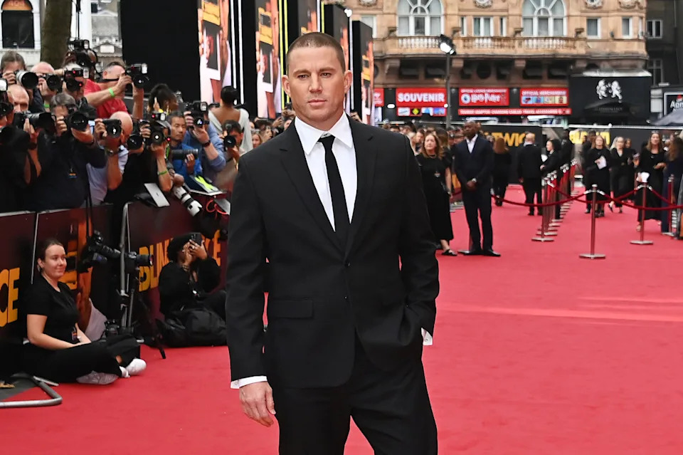 Channing Tatum attends the European Premiere of ‘Blink Twice’ at Odeon Luxe Leicester Square.<p><a href="https://www.gettyimages.com/detail/news-photo/channing-tatum-attends-the-european-premiere-of-blink-twice-news-photo/2166754173" rel="nofollow noopener" target="_blank" data-ylk="slk:Dave Benett&sol;WireImage;elm:context_link;itc:0;sec:content-canvas" class="link ">Dave Benett&sol;WireImage</a></p>