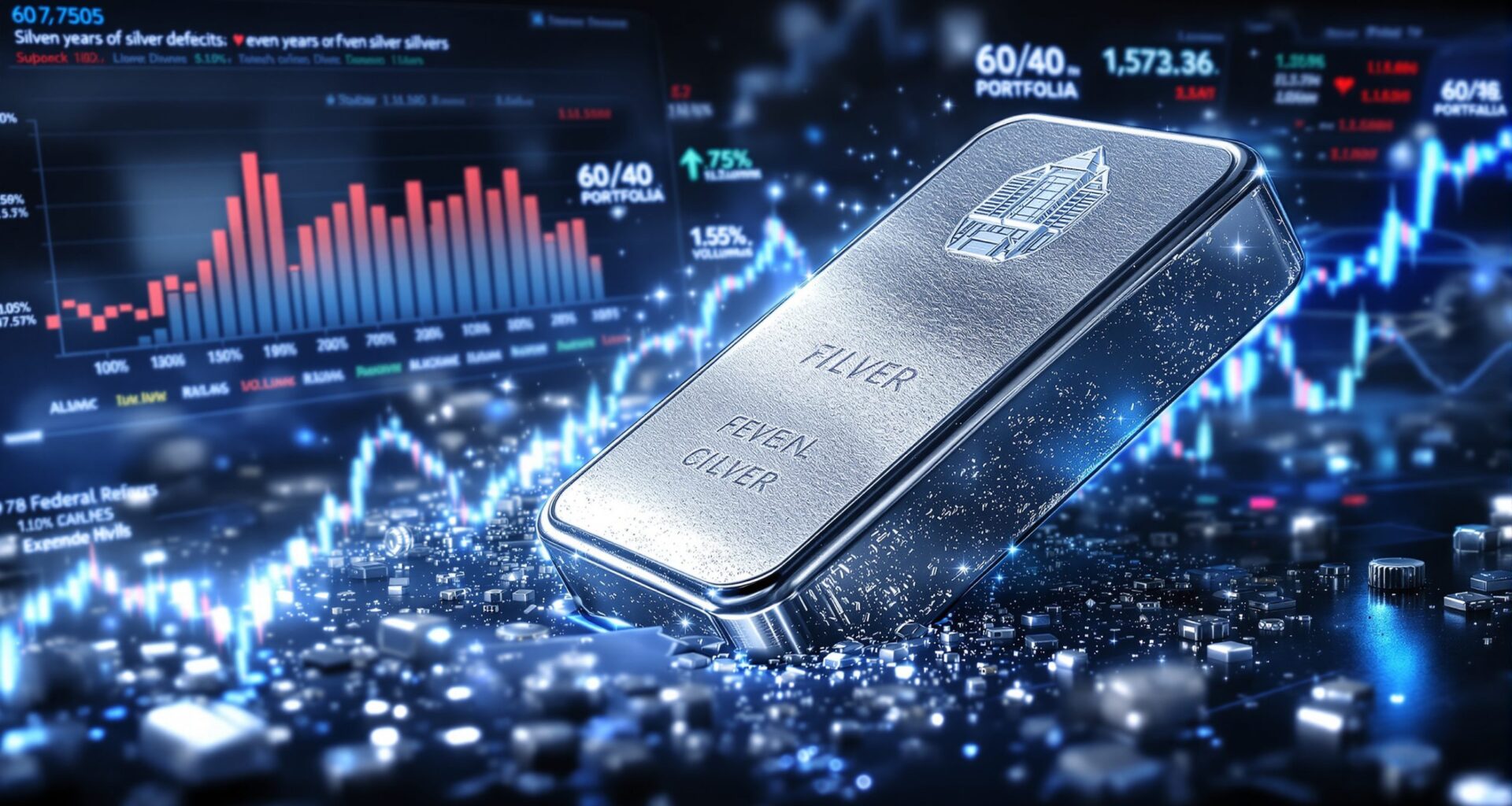 Silver breakout depicted with dynamic charts.