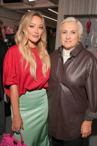 Getty Images Hilary Duff, Silvia Venturini Fendi at the Fendi fashion show as part of Spring/Summer 2026 Milan Fashion Week