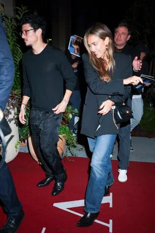 Getty Images Danny Ramirez and Jessica Alba on September 7, 2025.