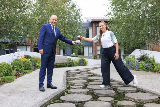 Taoiseach Micheál Martin and Olympian Eve McMahon urge public to support hospice coffee morning fundraisers this month