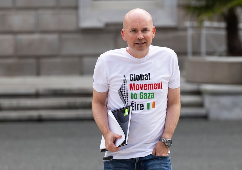 People Before Profit–Solidarity Paul Murphy TD. Photograph: Sam Boal/Collins Photos 
