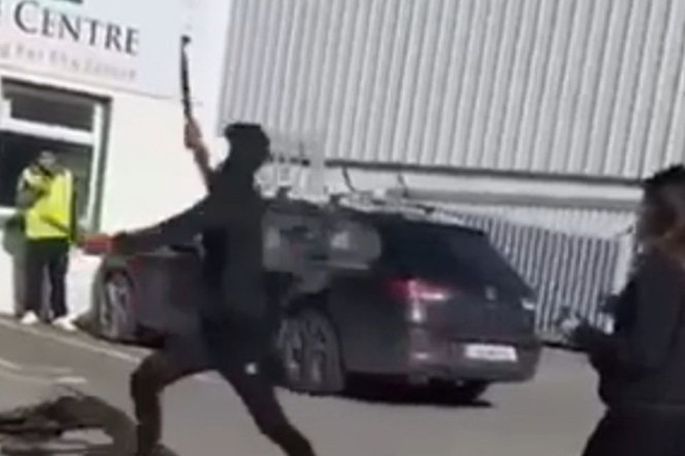 A youth with a machete attacking at a Tralee education centre on Tuesday morning.